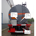 3 Axles 45000L Insulated Tank Bitumen Semi-trailer